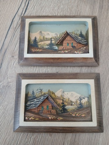 Tableau bois sculpte - sculpte, chalet