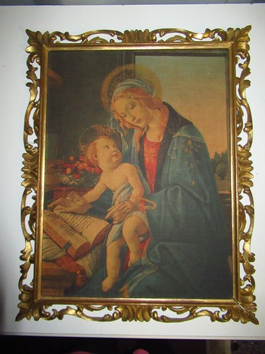 Tableau vintage sur tissu - vintage,