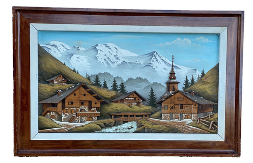 Grand tableau montagne - de,