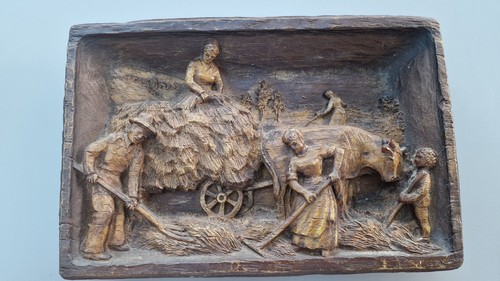 Tableau bois ancien sculpté