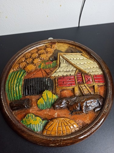 Ancienne assiette tableau - ancienne,
