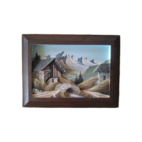 Tableau bois sculpté - bois,